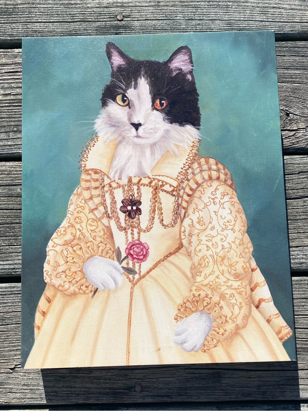 🐾 Vintage Style Regal Cat Canvas Wall Art by Carol Lew 🐾